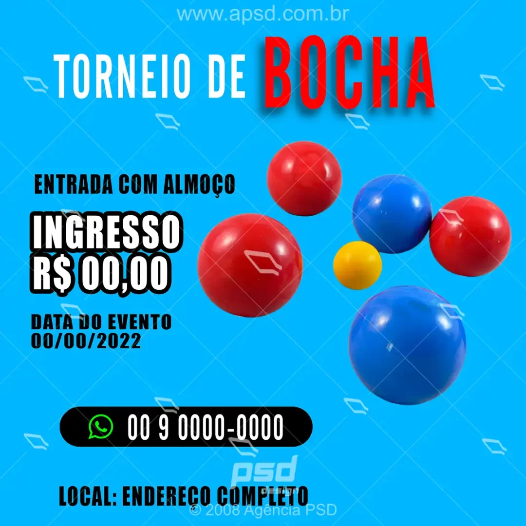 arte torneio bocha