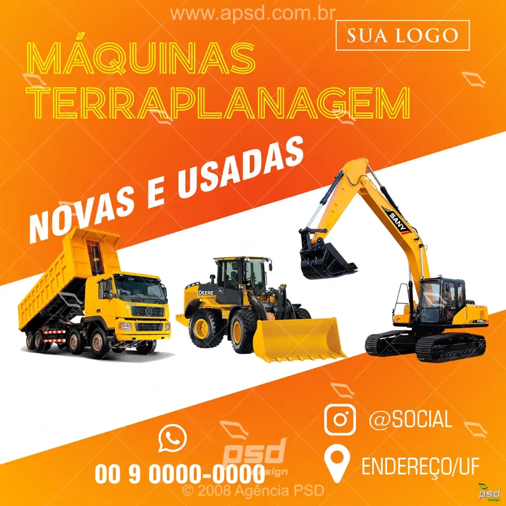 mídia maquinas para terraplanagem