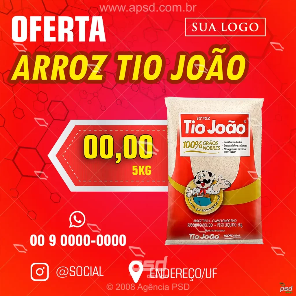 arte ofertas arroz tio joao