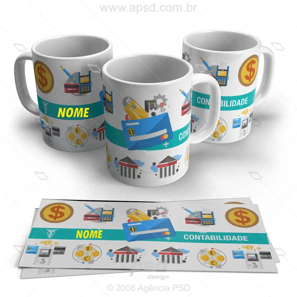 arte caneca contabilidade