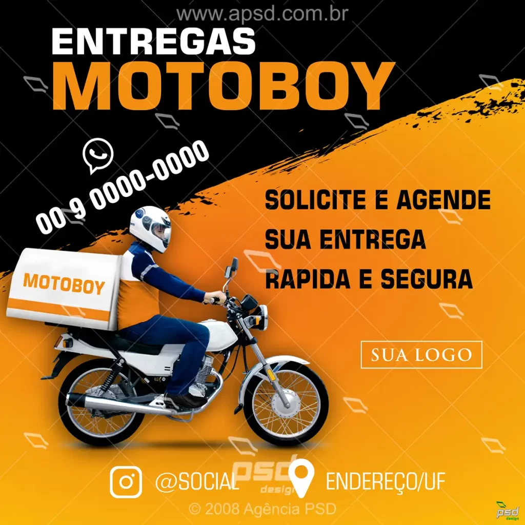 mídias para motoboy