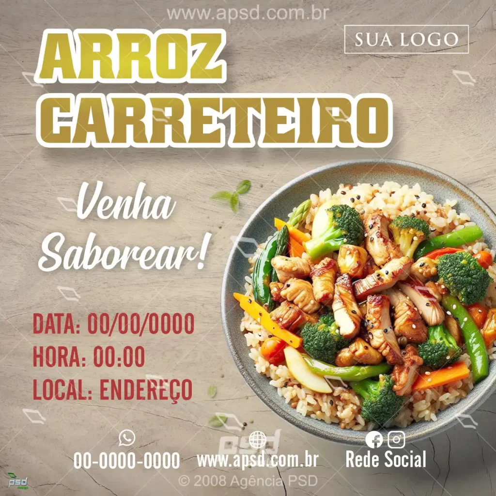 midia arte arroz carreteiro