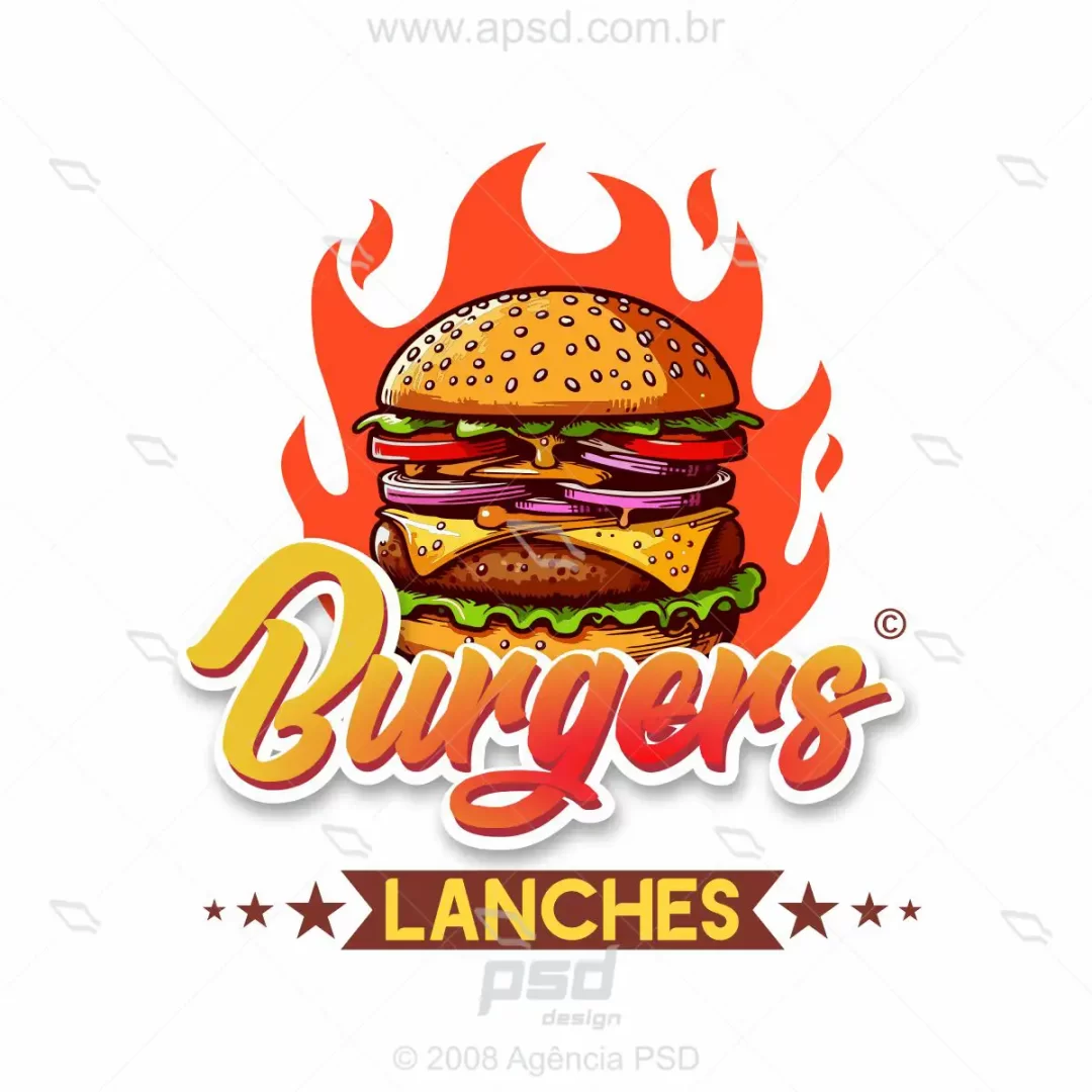 logo lanches burger