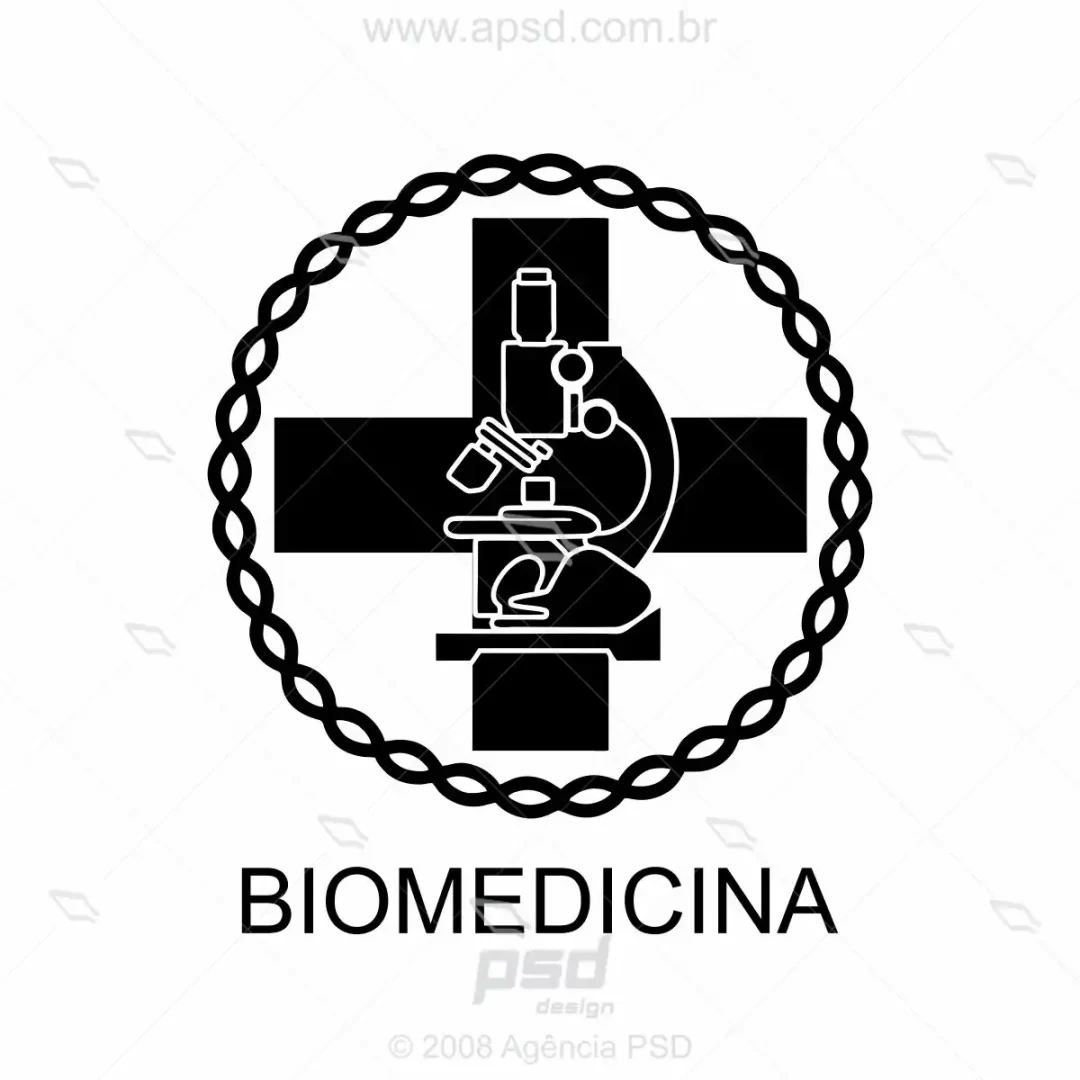 símbolo biomedicina vetorizado