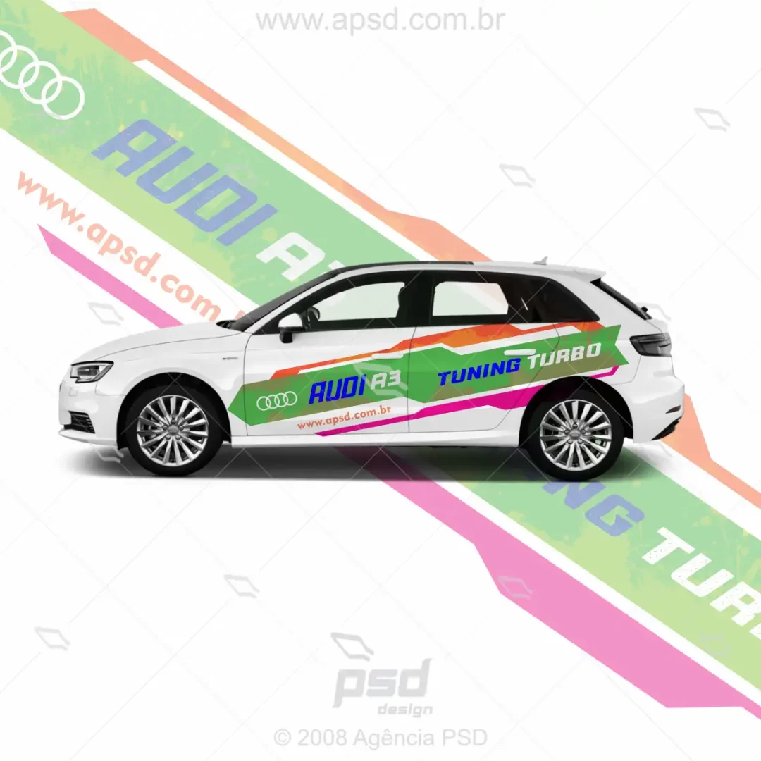 arte adesivo audi turbo tuning