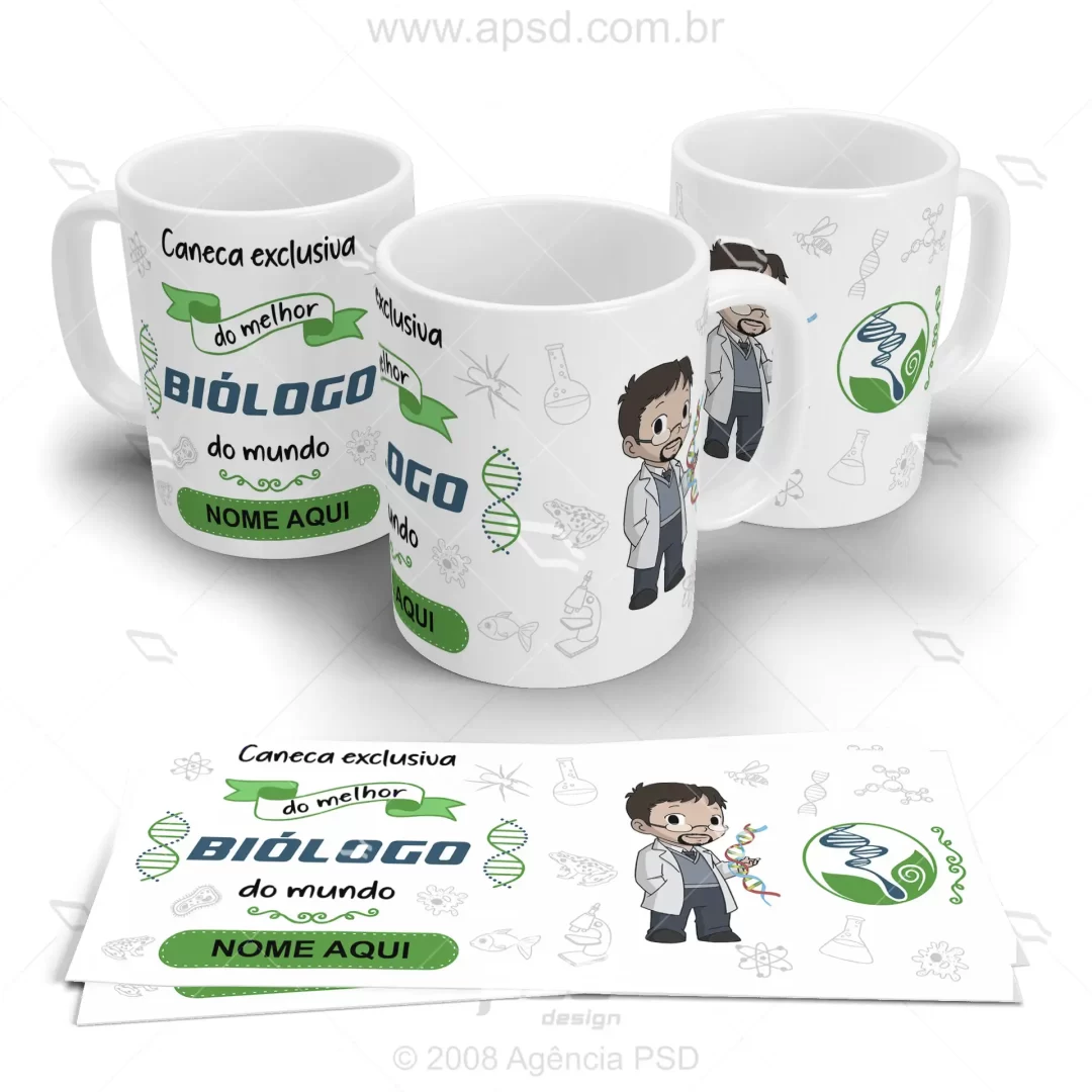 arte caneca biologo