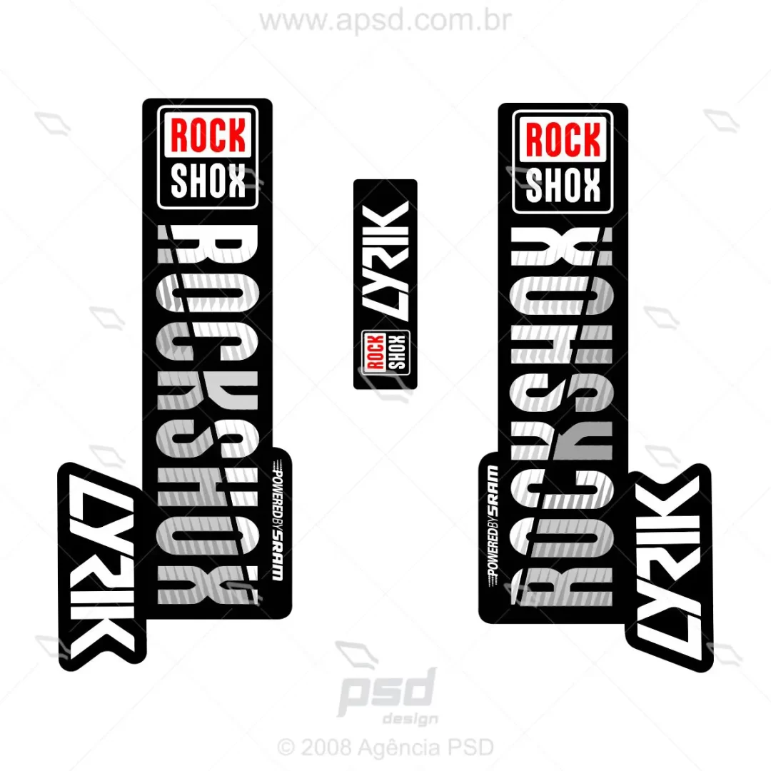 adesivos rockshox lyrik