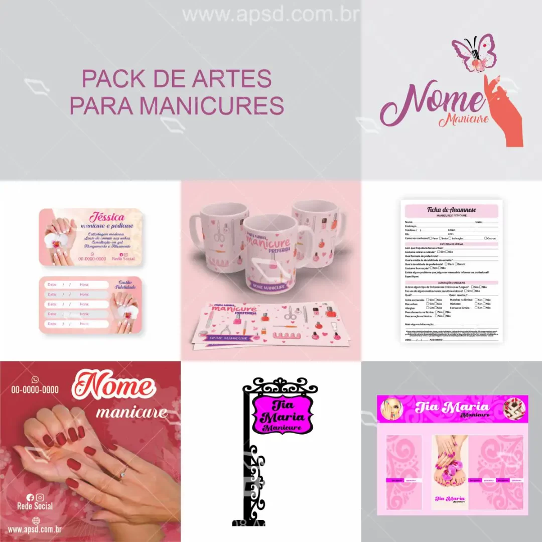 pack de artes para manicures