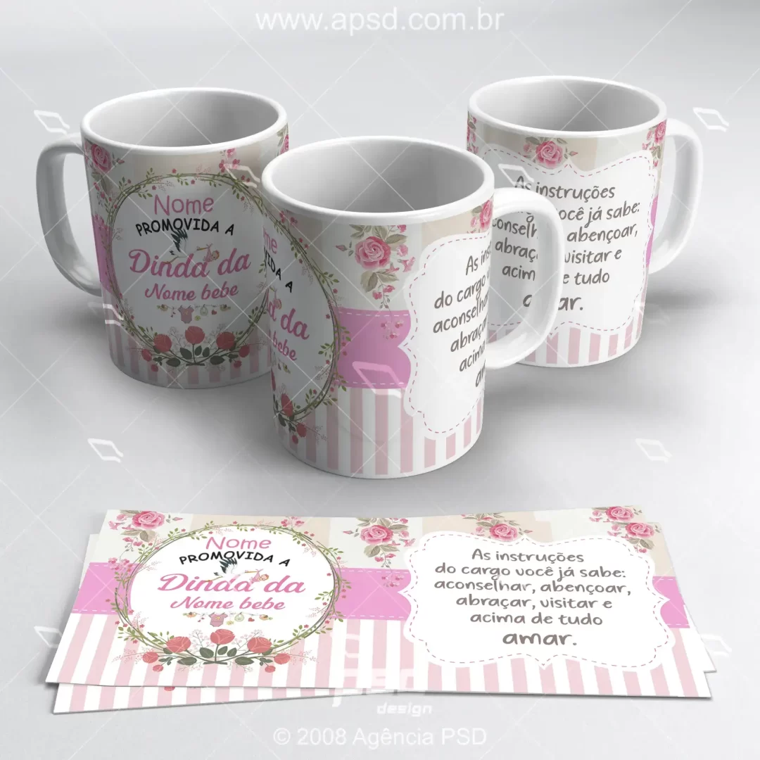 arte caneca promovida dinda