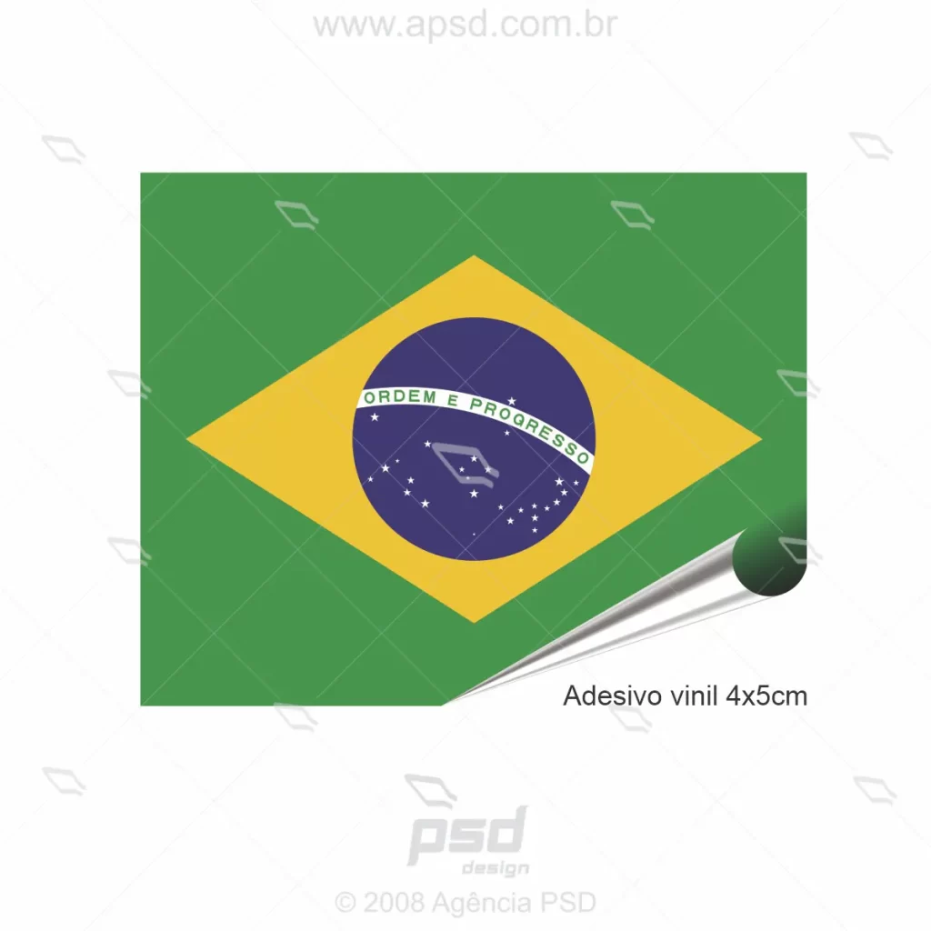 adesivo bandeirinhas do brasil retangular