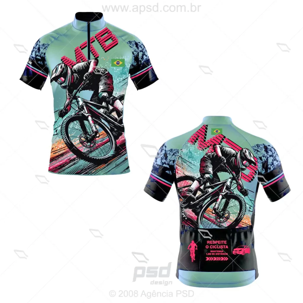 Arte camisa ciclista mtb