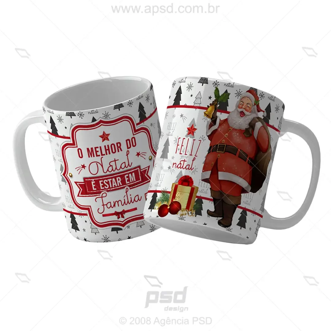 Kit artes canecas de natal