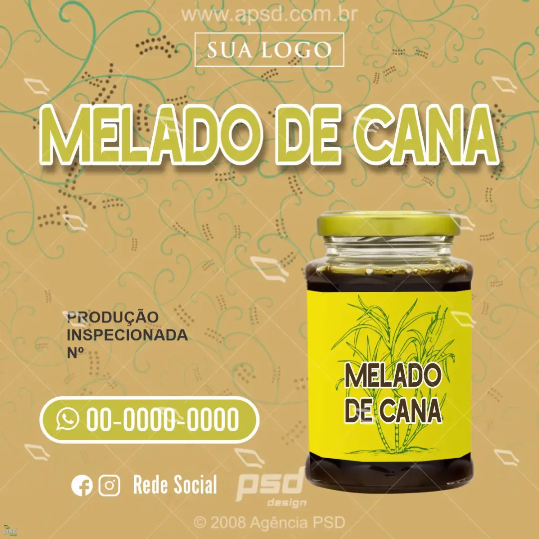 midia arte melado de cana