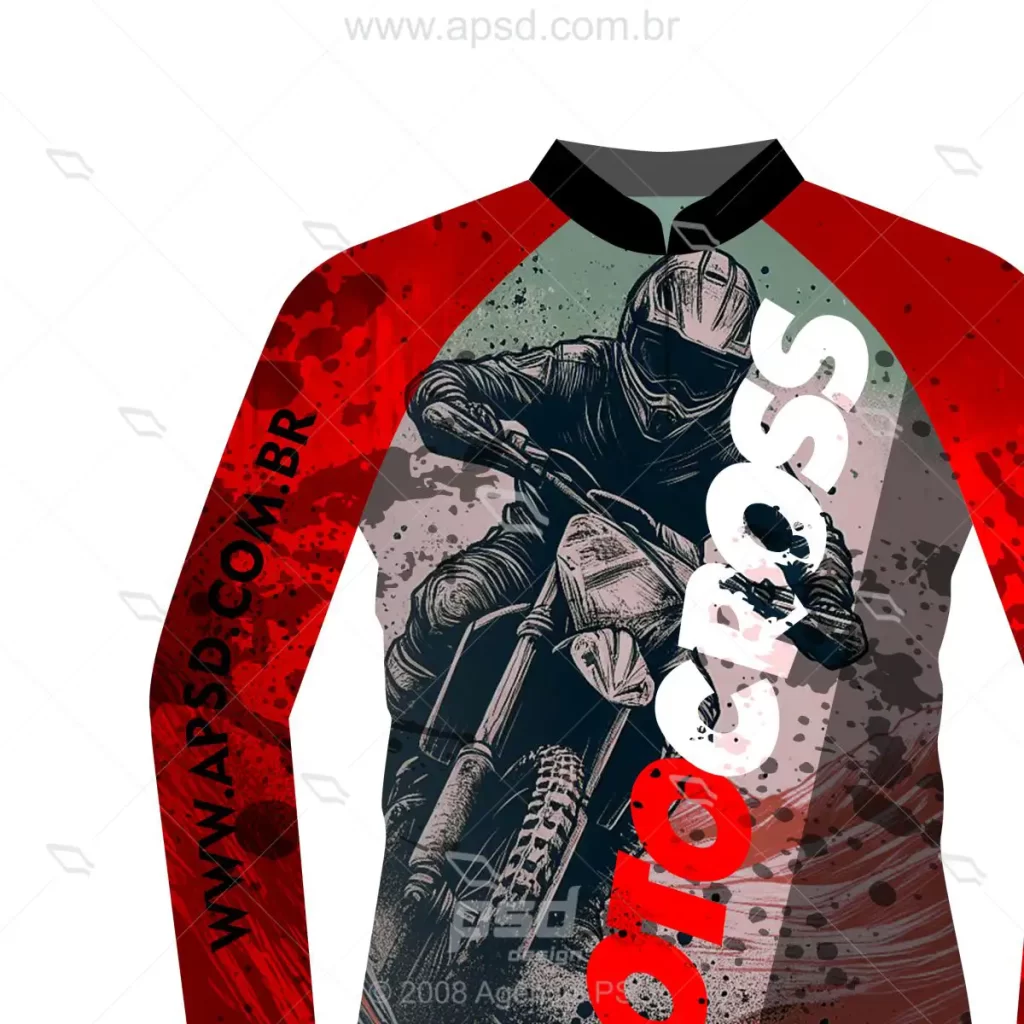 arte camiseta motocross