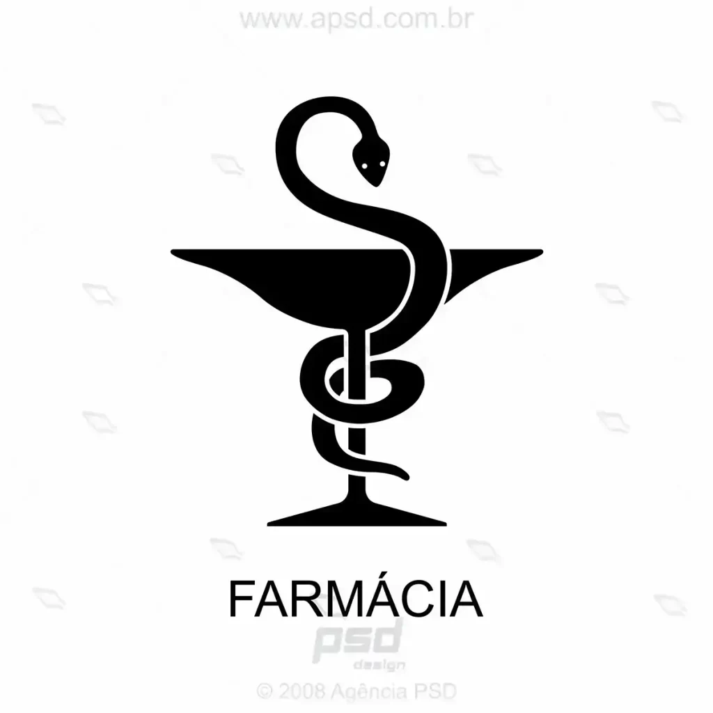 símbolo farmácia vetorizado