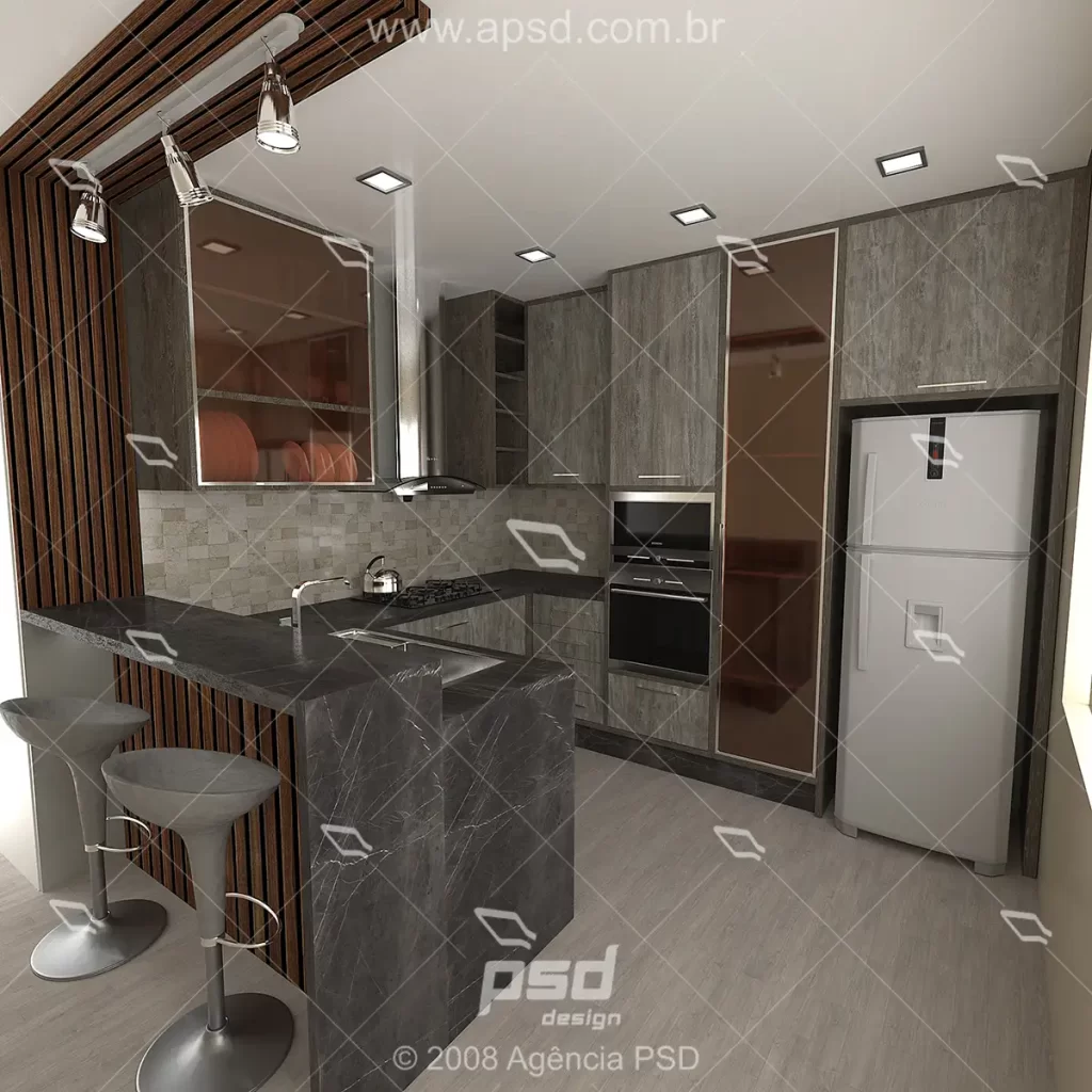 model 3d cozinha