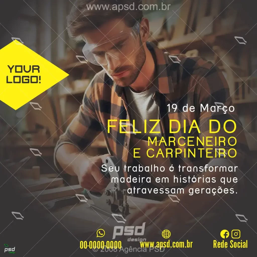 arte dia do marceneiro e carpinteiro