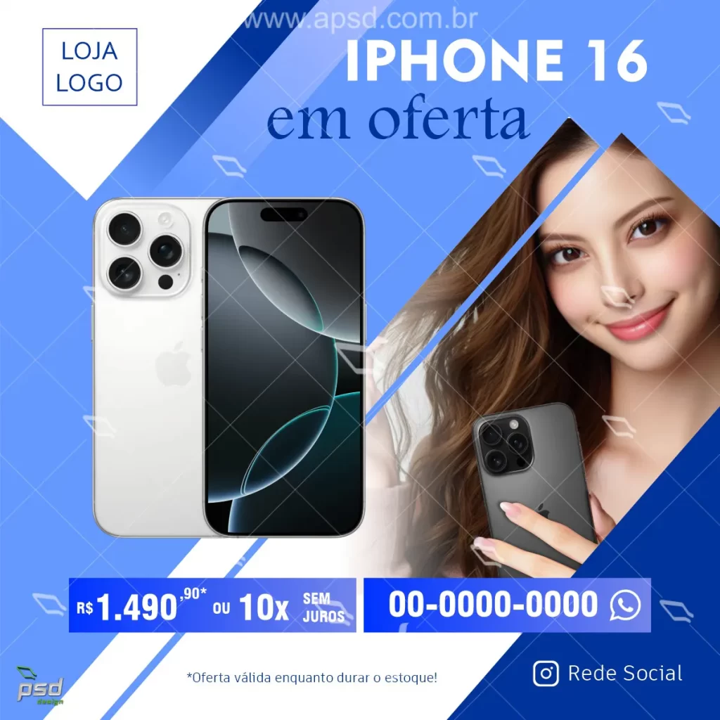 mídia iphone 16