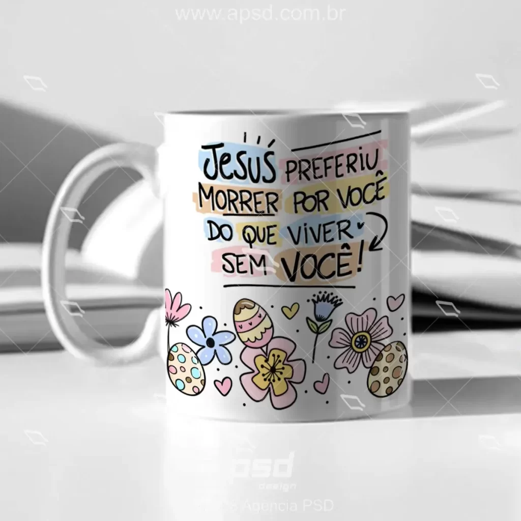 artes canecas pascoa jesus