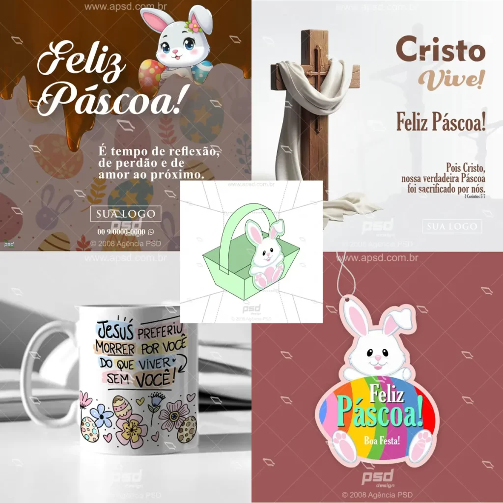 kit mídias para páscoa