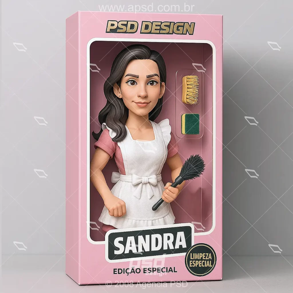 boneco 3d profissões