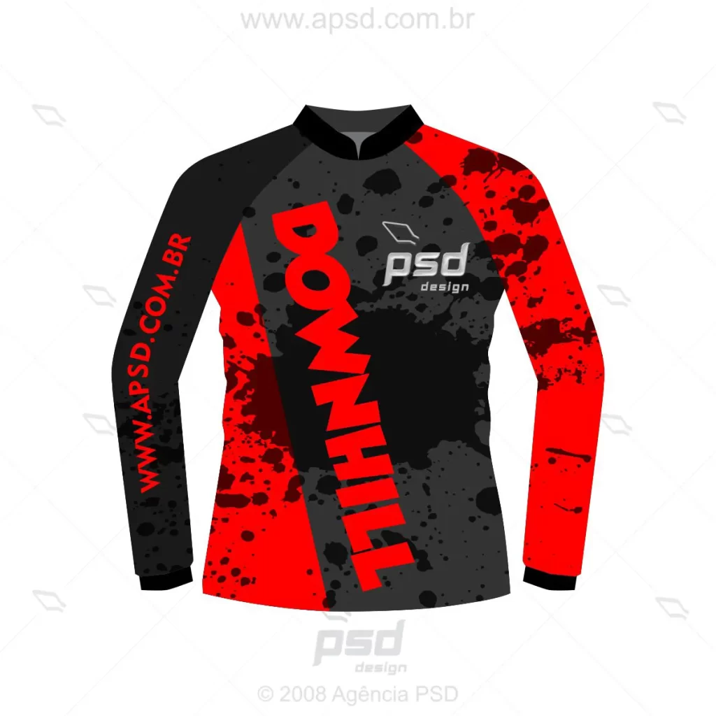 arte camiseta ciclista downhill