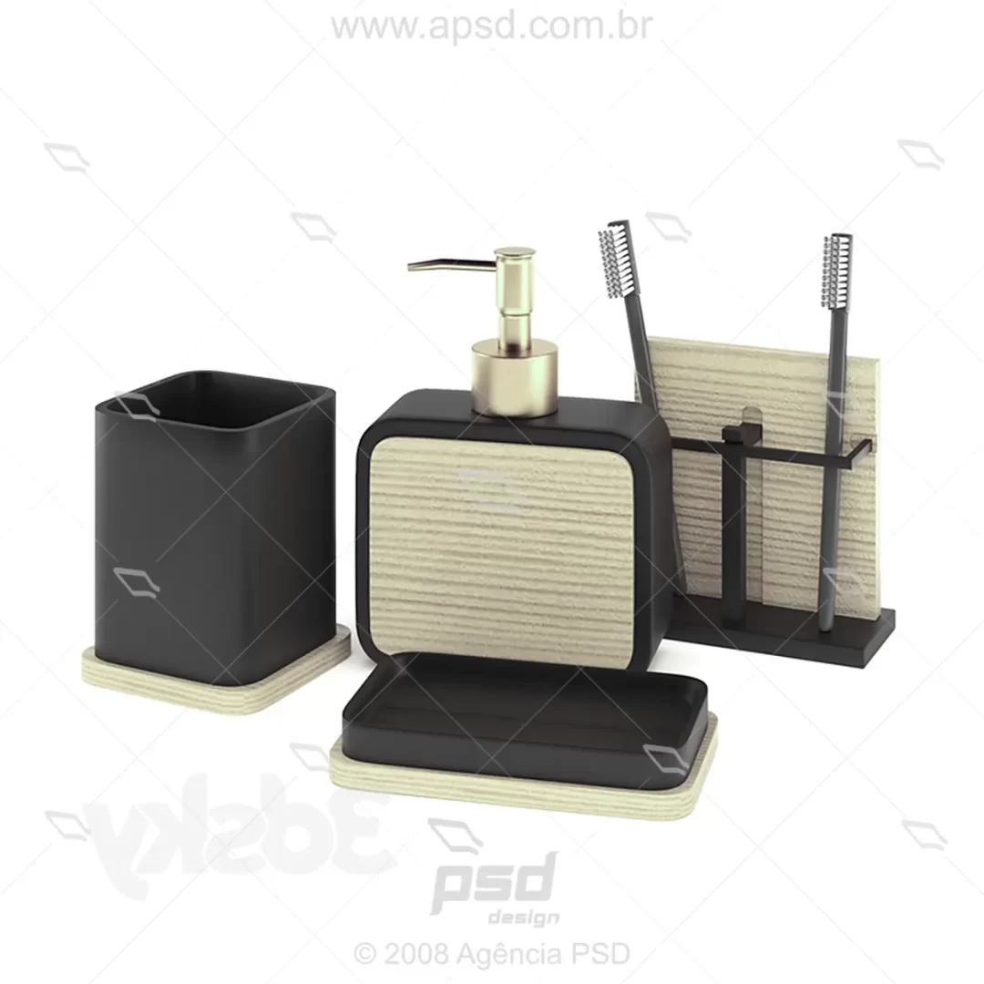 model 3d saboneteiras para banheiro