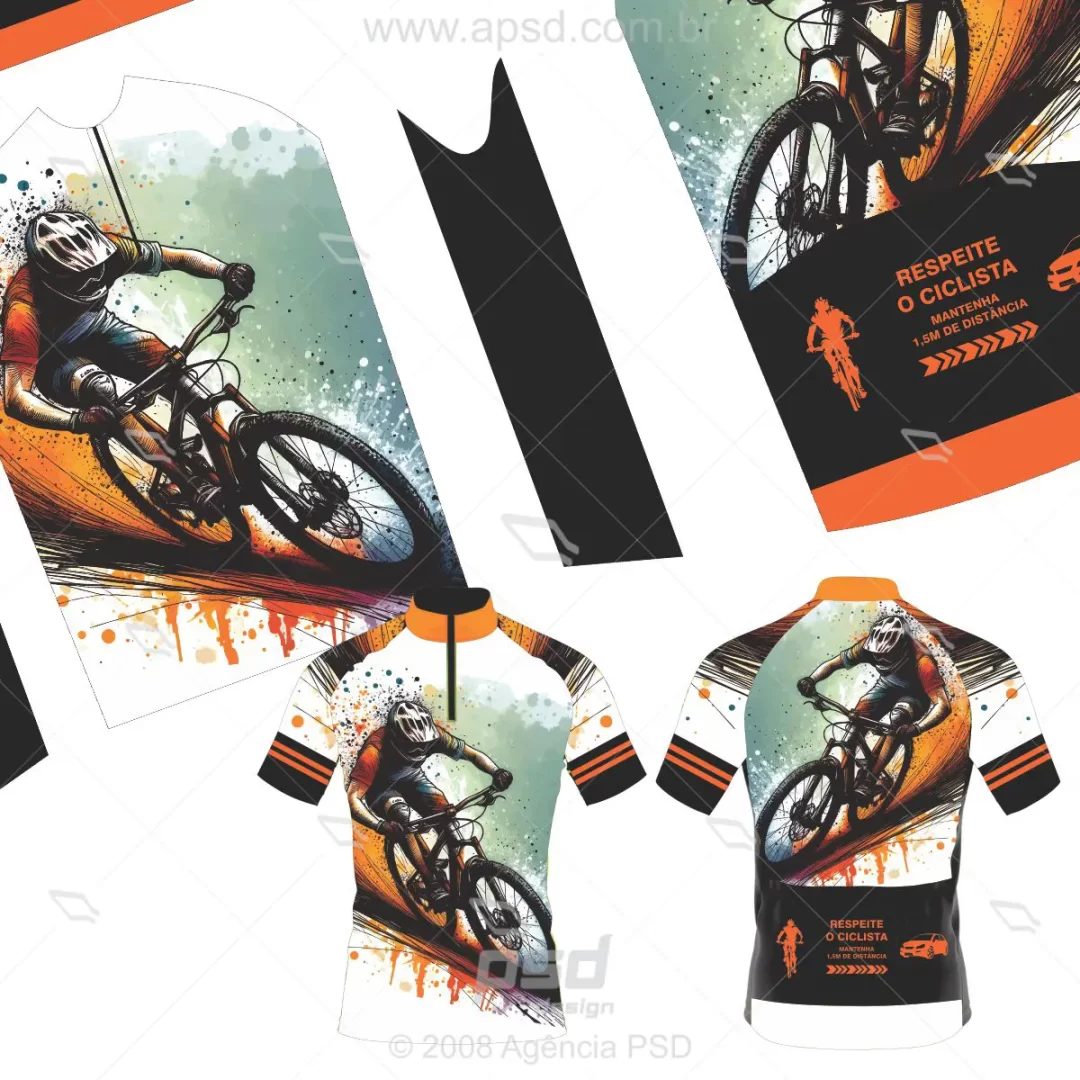 arte camisa ciclista radical