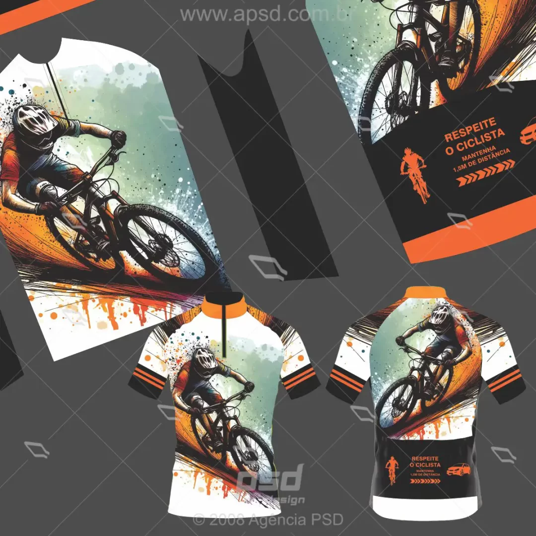 arte camisa ciclista radical