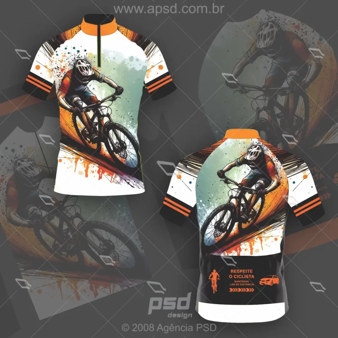 arte camisa ciclista radical