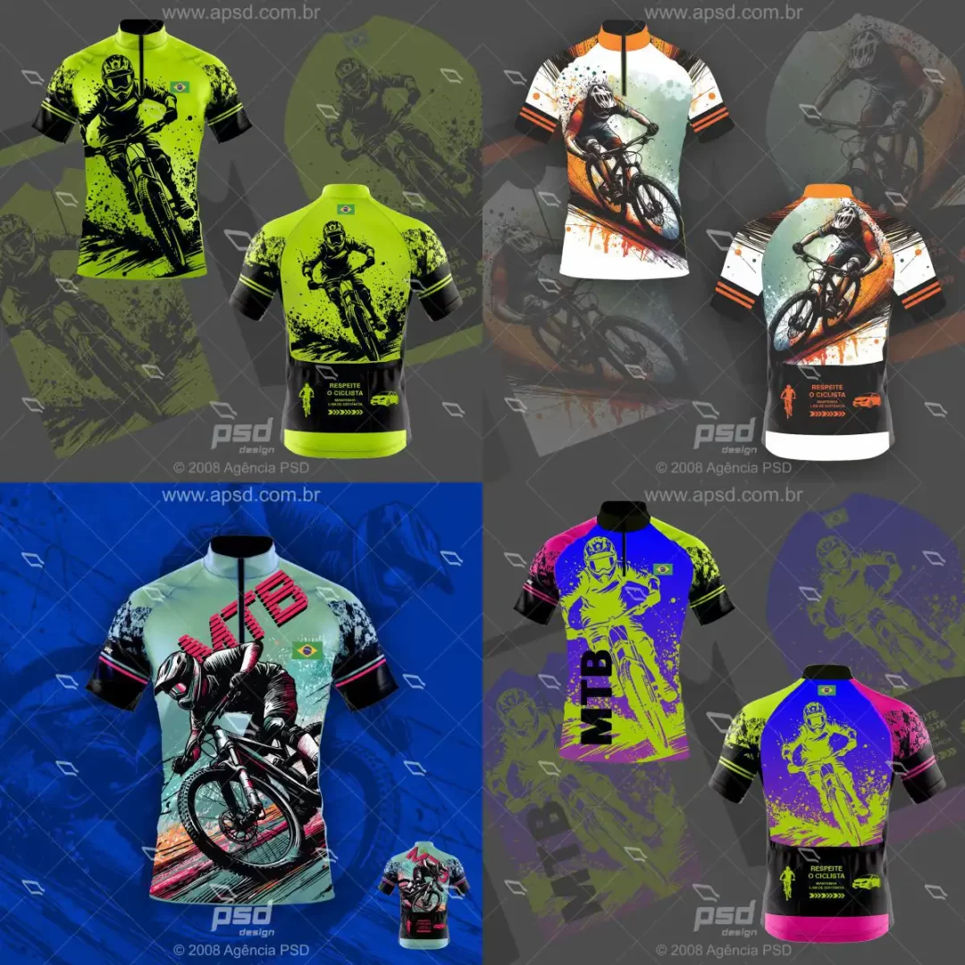 kit camiseta ciclismo mtb