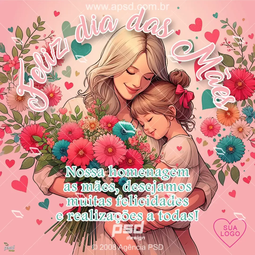 arte feliz dia das mães