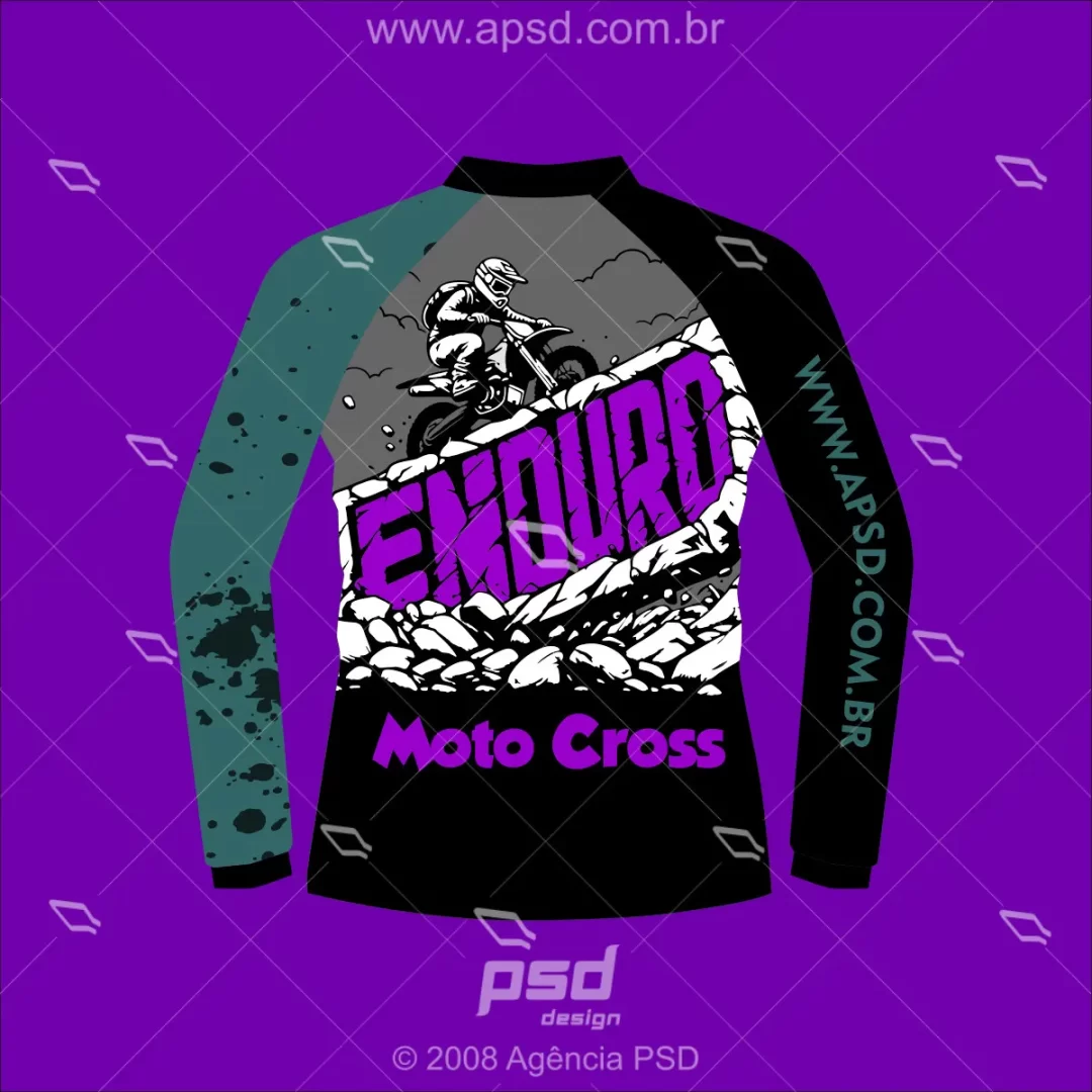 arte camiseta enduro motocross
