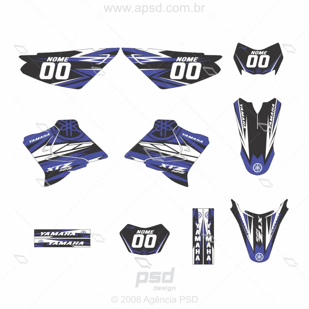 arte adesivos moto xtz 125
