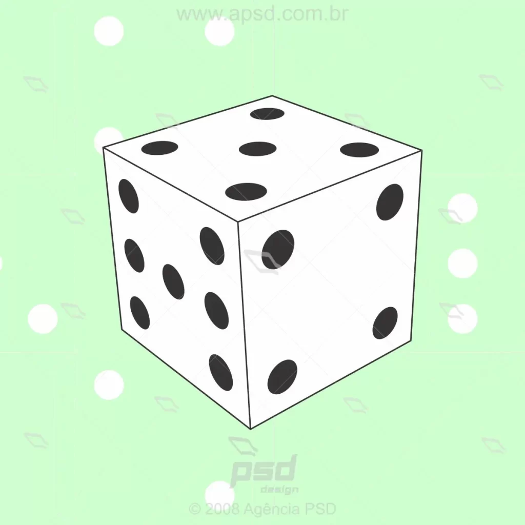 molde para montar dado de papel