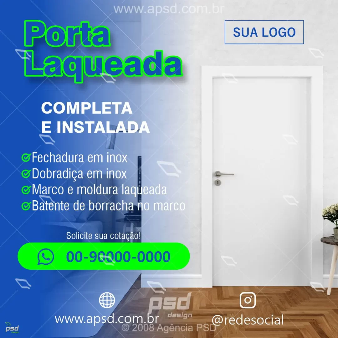 Mídia porta laqueada