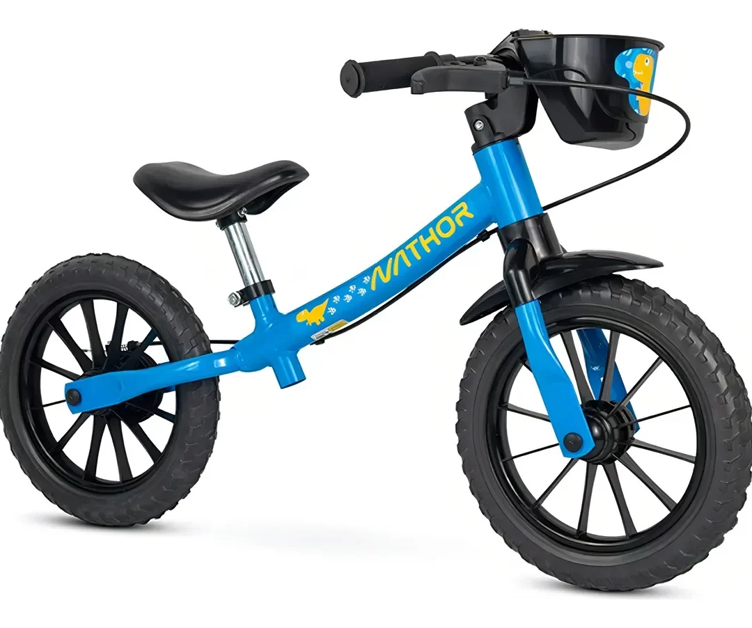 bicicleta sem pedal menino azul Nathor aro 12