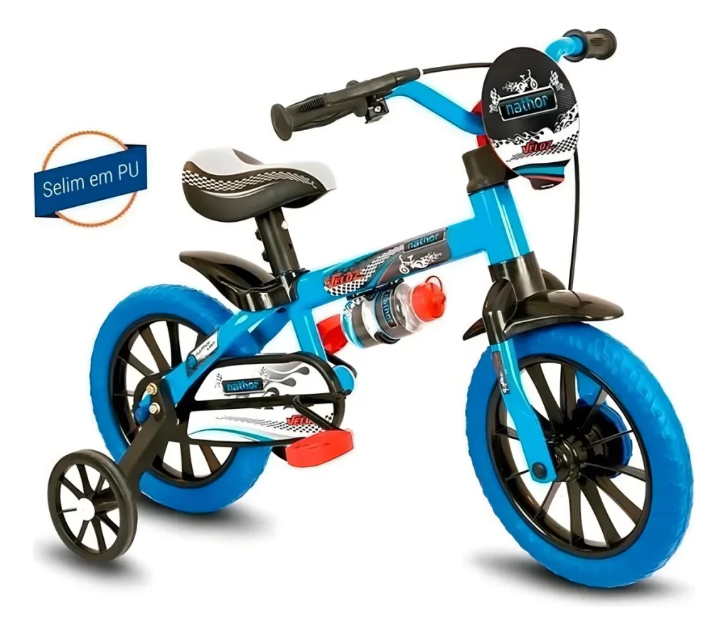 Bicicleta Nathor aro 12 menino 2 a 5 anos