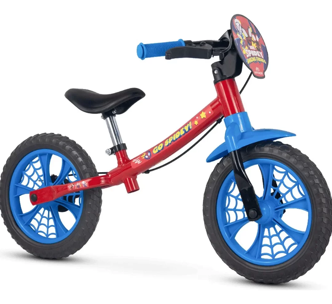 bicicleta infantil homem aranha