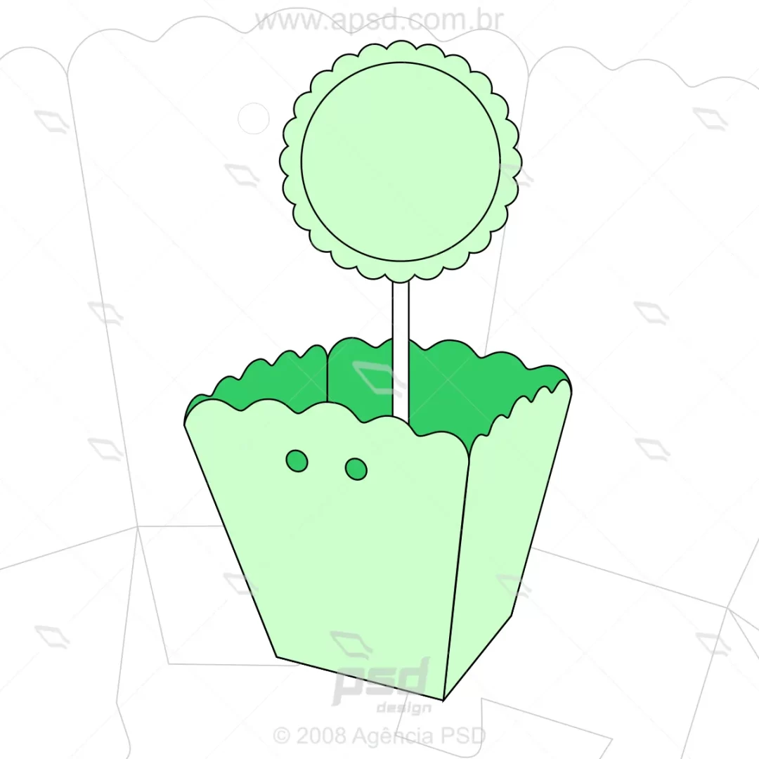 molde caixa centro de mesa cachepot