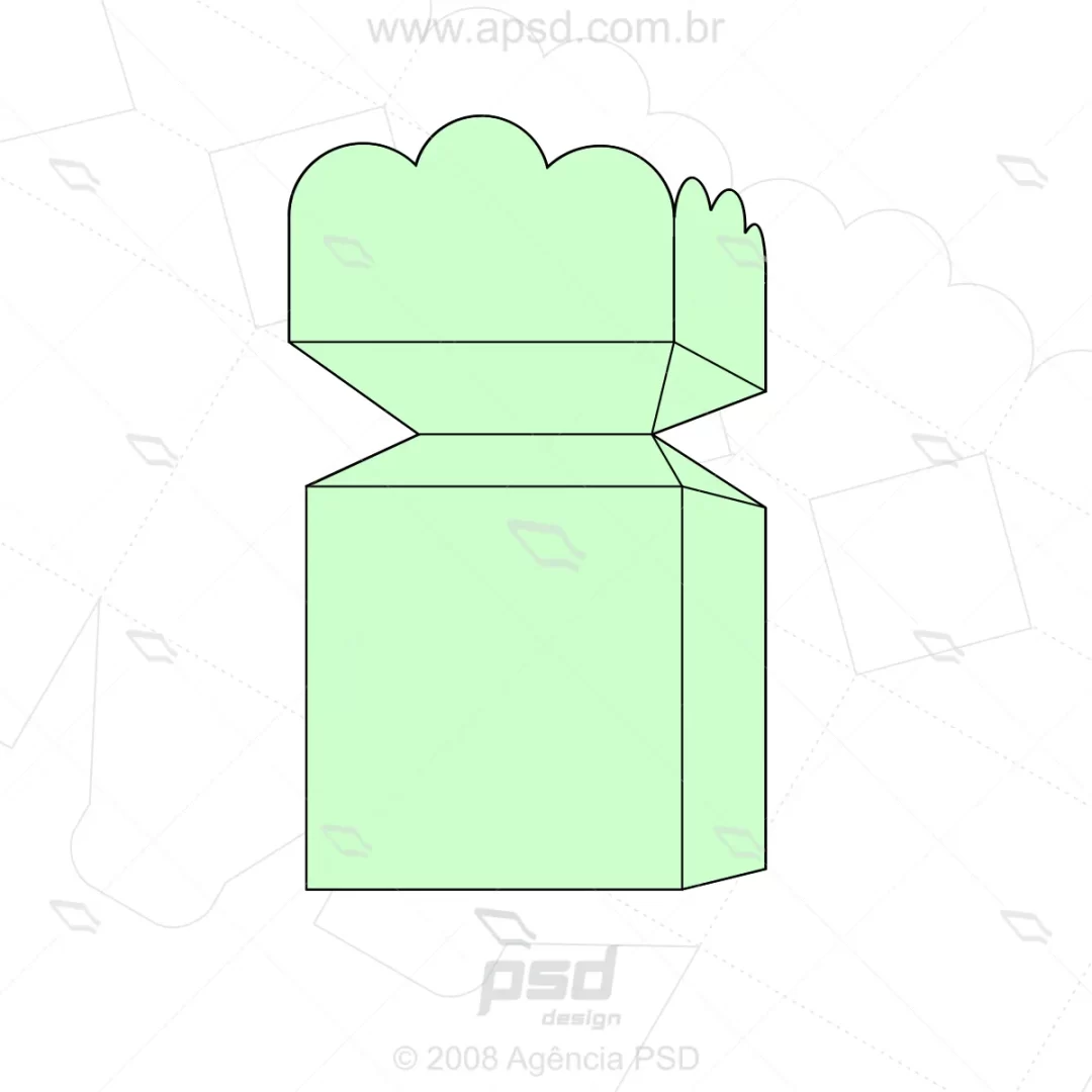 molde caixa metade de bala