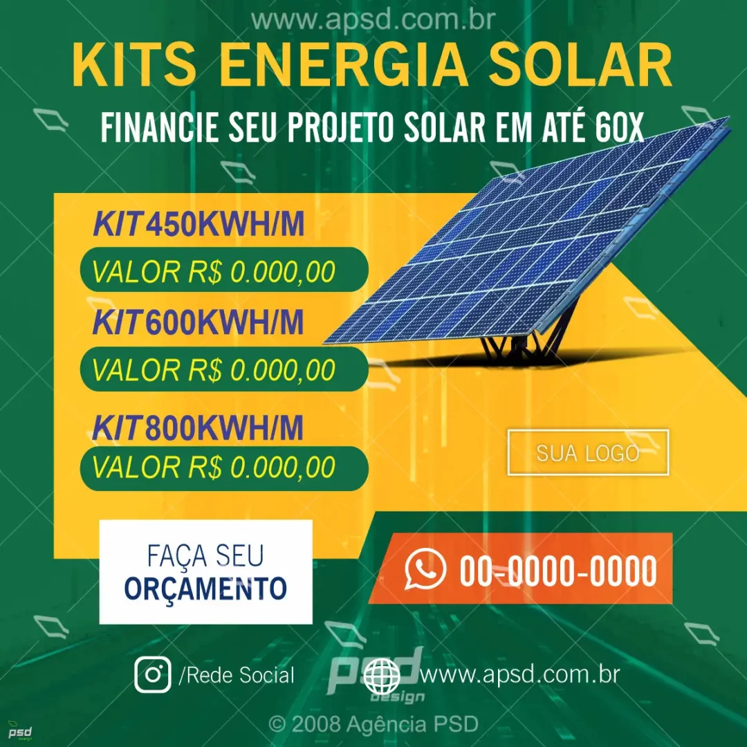 mídia kits energia solar