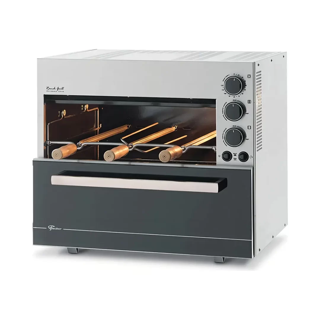 Churrasqueira A Gás Fischer Ranch 3 Espetos Rotativos