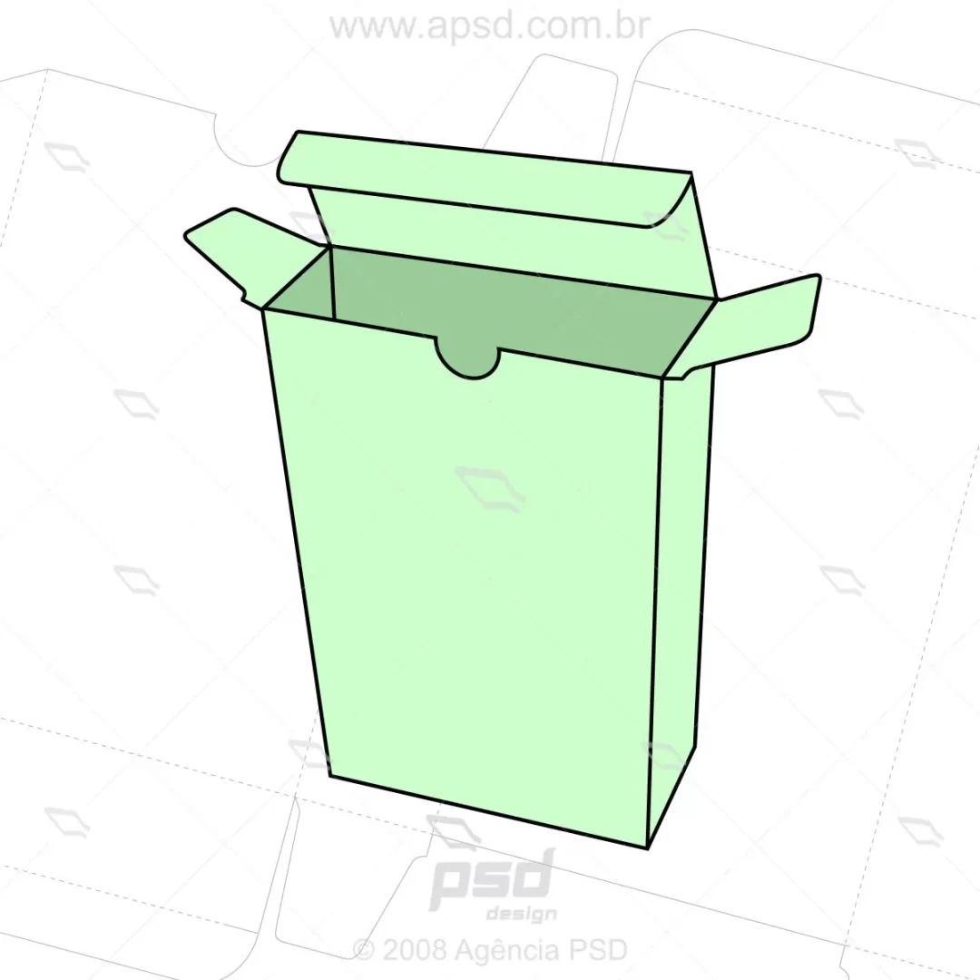 molde caixa para baralho