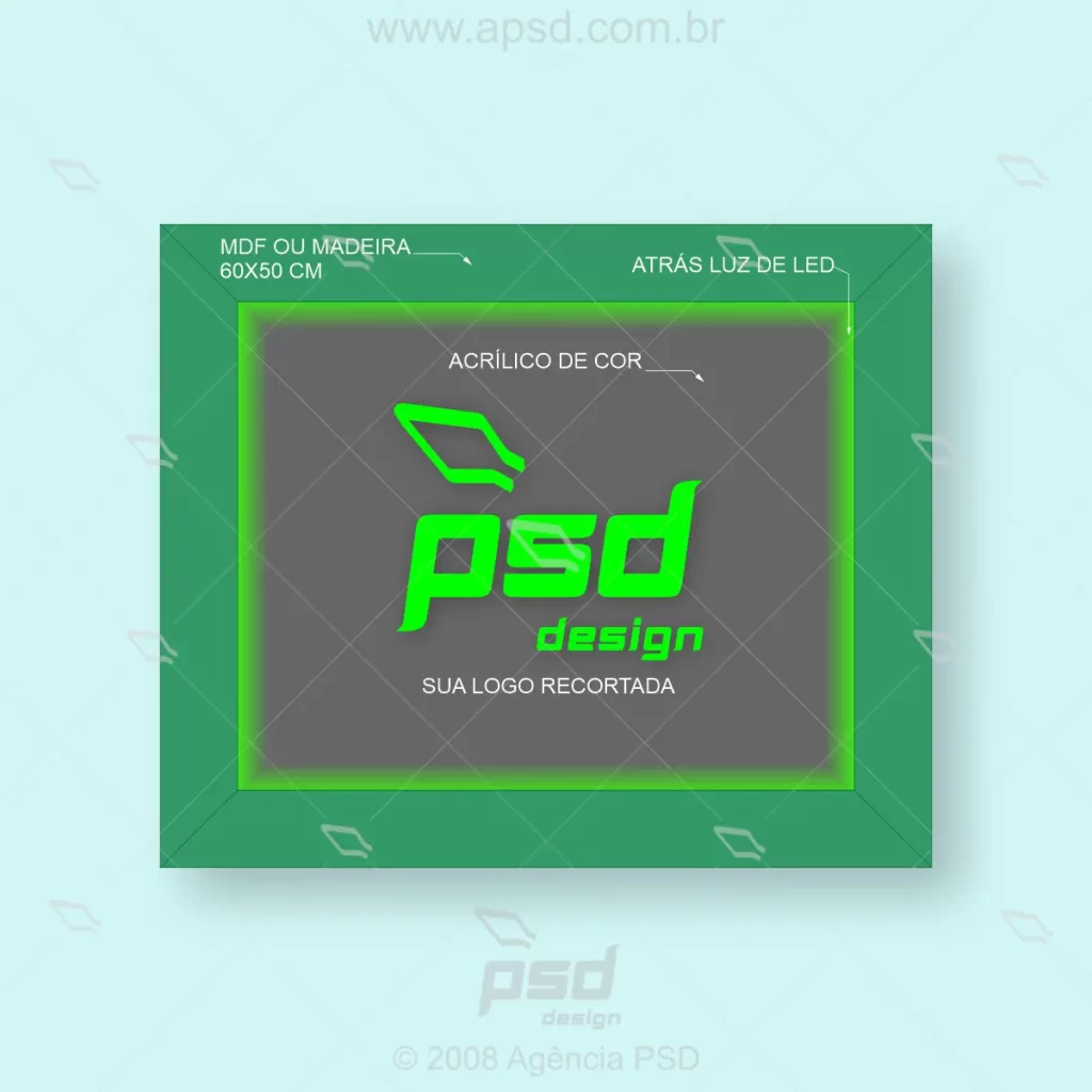 quadro com logo para recorte