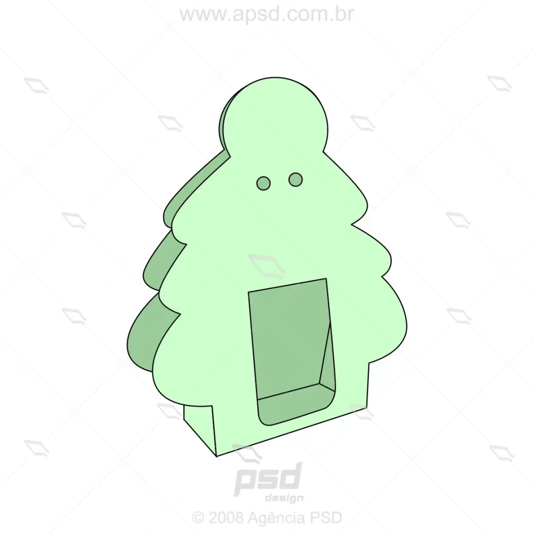 molde caixa porta mini vela