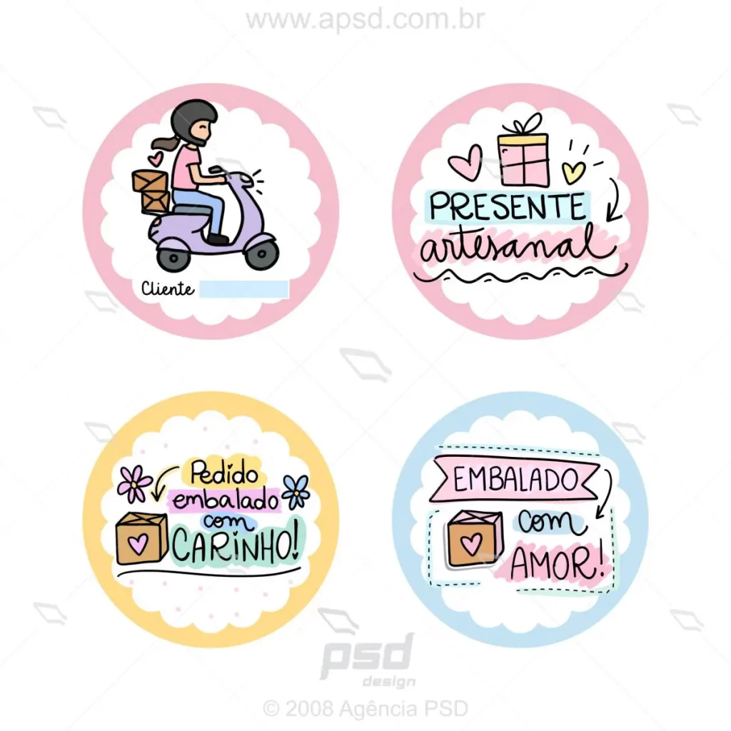 kit tags lojinha