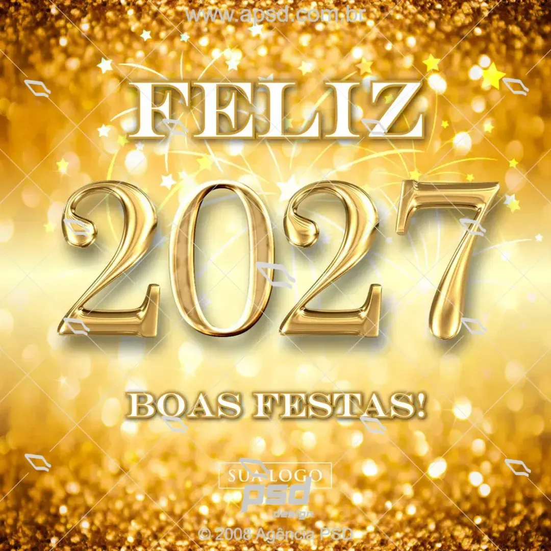 arte feliz 2027 dourada