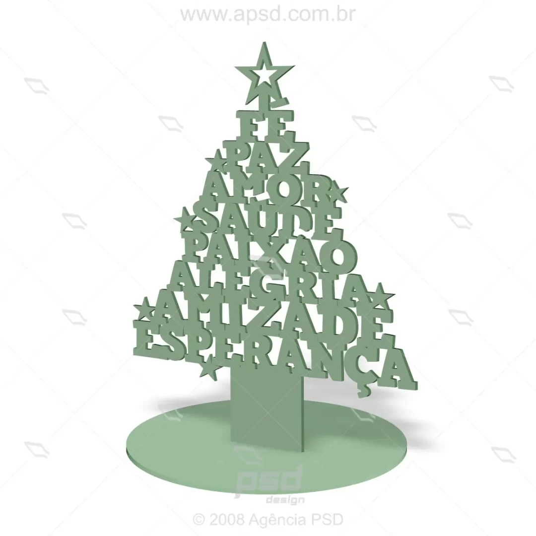 vetor pinheiro de palavras para natal