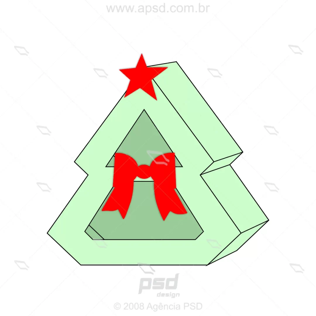 molde caixa bombons natal